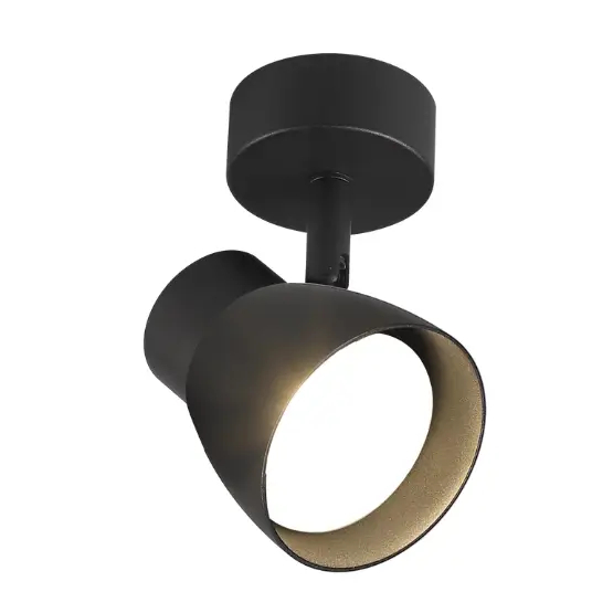 Lampa sufitowa z regulacją Dravo LP-9523/1WS BK do sypialni czarny