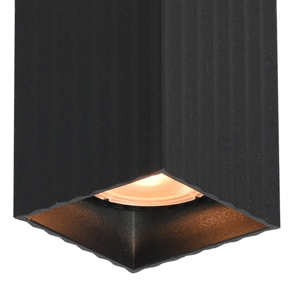 Natynkowa lampa do holu Tecno CLN-37492-S-BK Italux metalowa czarna