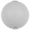Elewacyjna LAMPA zewnętrzna CARSOLI PL-308W Italux ogrodowa OPRAWA ścienna kinkiet LED 4W 3000K metalowy IP65 biały