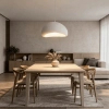 Lampa wisząca nad stół Nube LP-0030/1P 50cm WH skandynawska biała