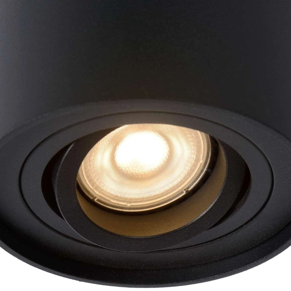 Spot LAMPA sufitowa TUBE 22952/11/30 Lucide regulowana OPRAWA metalowa tuba czarna