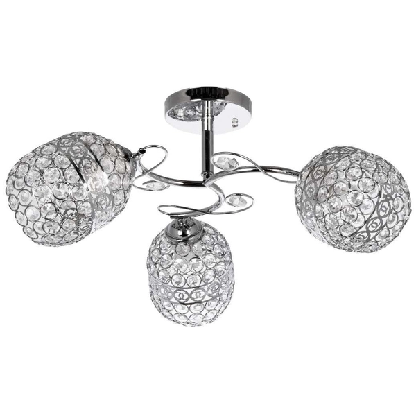 LAMPA sufitowa VEN W-N 2970/3 metalowa glamour crystal chrom