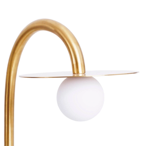 Stołowa lampka kulista Enigma T0054 Maxlight LED 2W 3000K do salonu złota