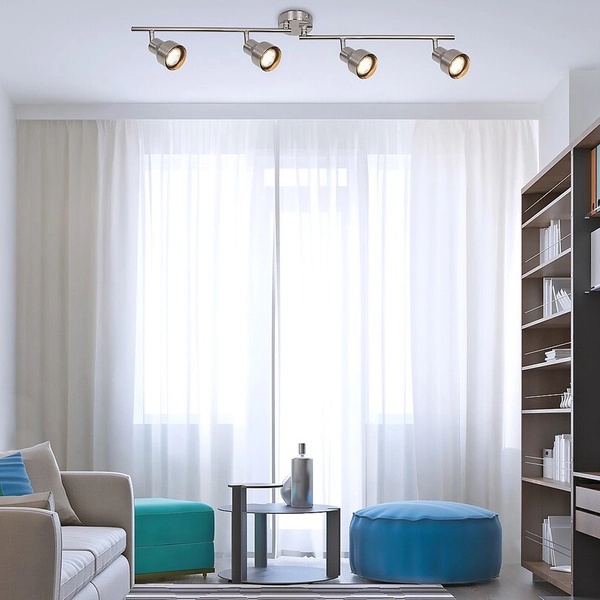 Natynkowa lampa Blake 3186 reflektorki chromowane na listwie do kuchni