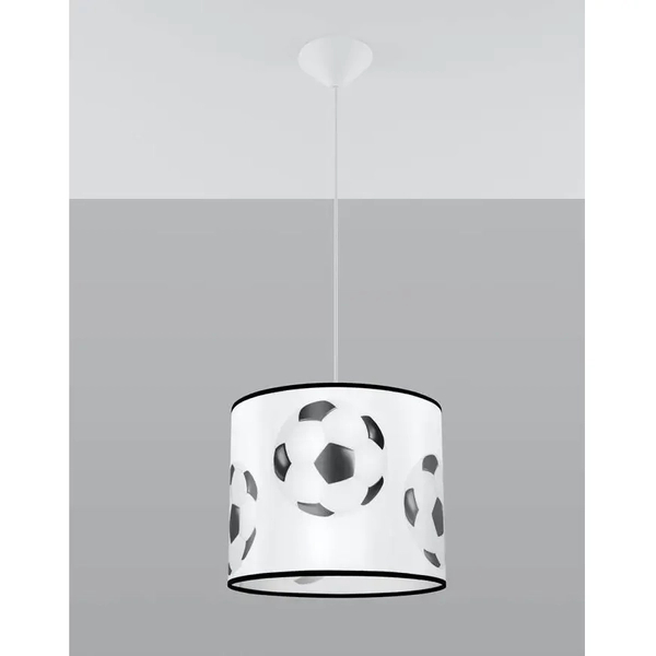Lampa wisząca Piłka SL.1424 Sollux do pokoju dziecka balls czarna biała