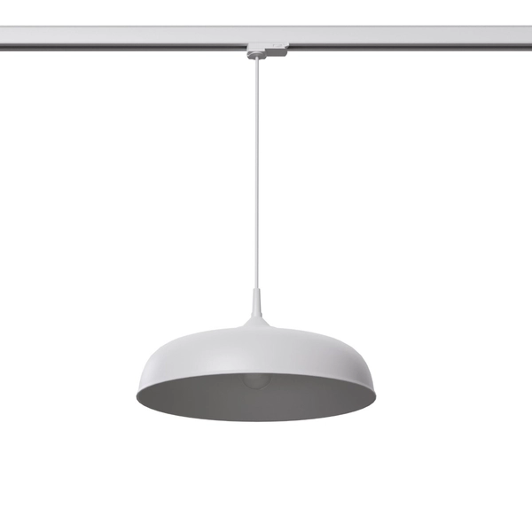 Wisząca lampa 3-fazowa z żarówką GINA MYL.00408 kopuła biały