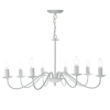 Wisząca lampa świecznikowa Irwin IRW0802 do jadalni biała