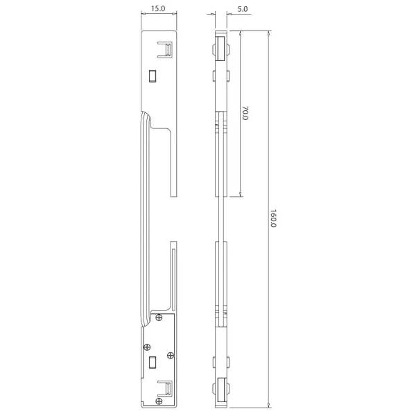 Łącznik narożny szynowy magnetyczny Magnetic Track ML2170 czarny