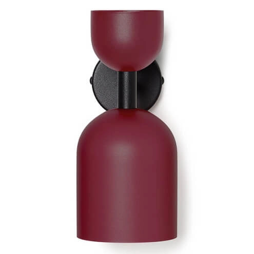 Ścienny kinkiet nad łóżko Supuru SUK14020 do sypialni czarny bordowy