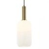 Szklana lampa wisząca 22070 do kuchni nad stół biała złota