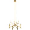 Pałacowa LAMPA wisząca REGENT 108106 Markslojd metalowa OPRAWA świecznikowy zwis złoty