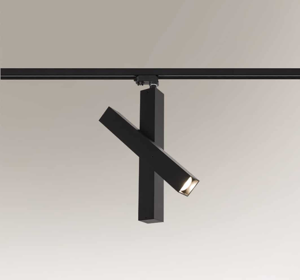 Industrialna LAMPA sufitowa MITSUMA 7996 Shilo prostokątna OPRAWA do 3-fazowego systemu szynowego czarny