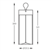 Lampka stolikowa na taras Esterno1003 Zumaline LED 1,2W 2700K IP54 szara