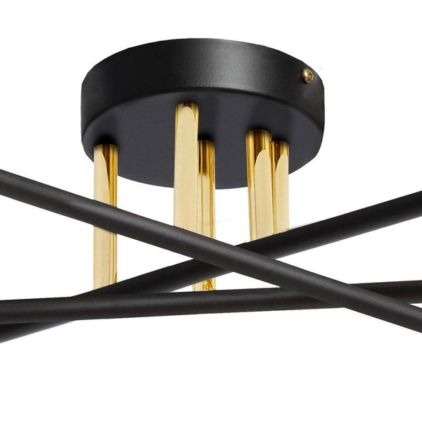 Modernistyczna LAMPA sufitowa ASTRA 10776602 Kaspa loftowa OPRAWA szklane kule balls czarne białe