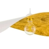 Wisząca falowana lampa LEAF biała złota 1xE27 kapelusz 41921