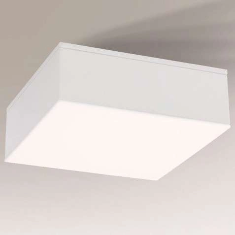 LAMPA sufitowa TOTTORI IL 8403 Shilo kwadratowa OPRAWA plafoniera LED 10W 4000K do łazienki natynkowa IP44 biała