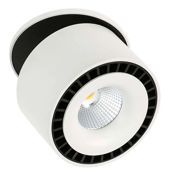 Sufitowa LAMPA regulowana SEVILLA ROUND CEILING SL7560/28W 4000K WH+BL Italux metalowa OPRAWA spot LED 28W tuba biała