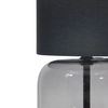 Szklana lampka nocna Dorme TB-63748-BL-SG Italux abażur czarny grafitowy