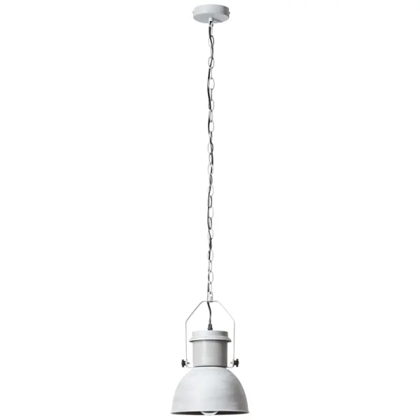 Łańcuchowa lampa wisząca Salford 93590/70 kopuła metalowa szara