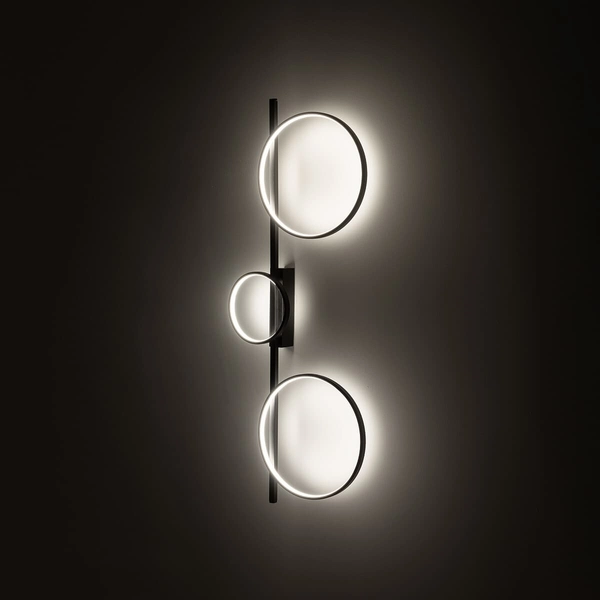 Ring lampa ścienna Circolo 10816 Nowodvorski LED 33W 3000K pierścienie czarna