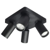 Punktowa podsufitowa lampa Yorli 73084 tubki kwadrat czarny