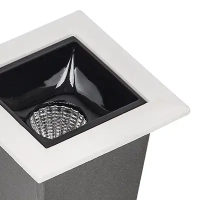 Sufitowy plafon ringowy 22017 LED 80W 3000K do kuchni czarny