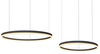 Lampa ledowa wisząca Halo AZ4978 80+60 90W 3000-6000K z pilotem czarna