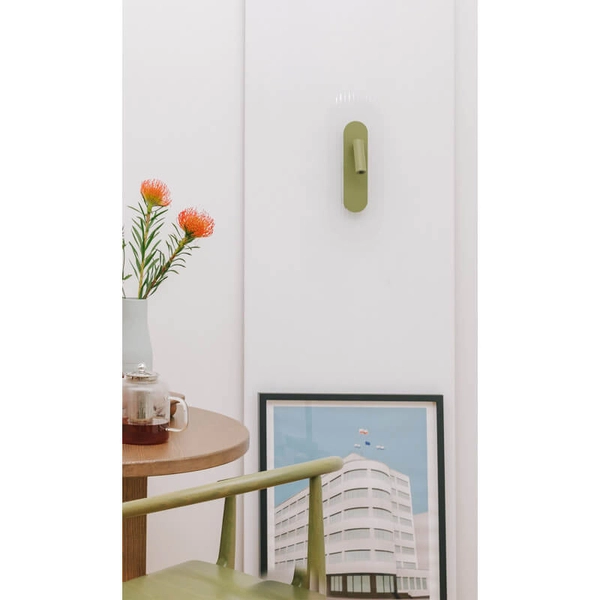 Lampa ścienna ze spotem Riflo RIWC61002 LED 3W 3000K tuba biała