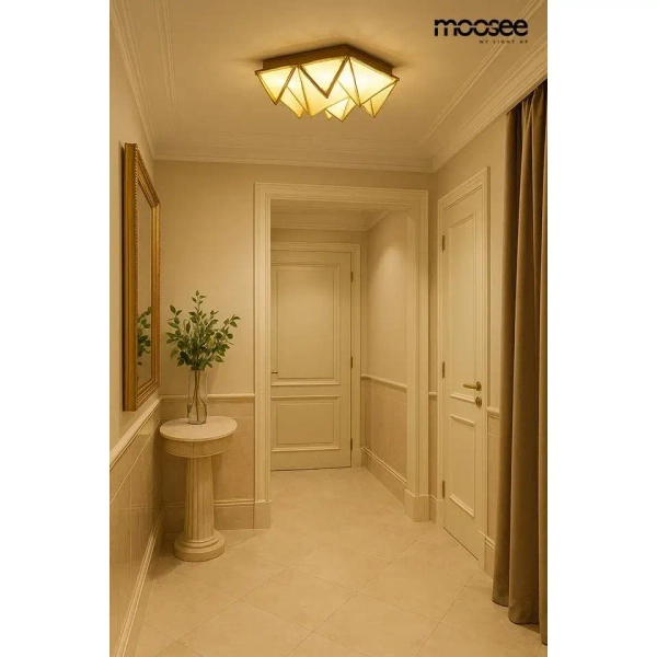 Plafon PYRAMIDS złota MSE1501100589 1xLED 106W 3000K glamour