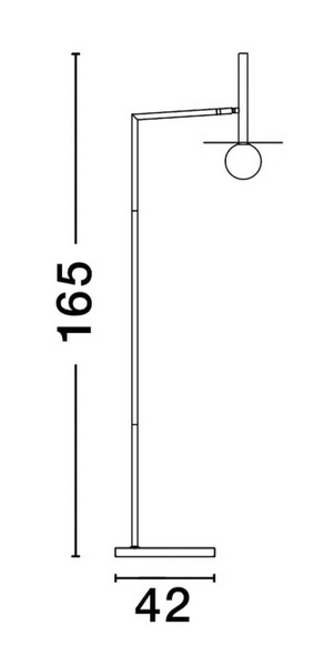 Podłogowa lampa stojąca MORELOS LE42889 z regulacją czarna