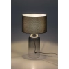 Stołowa lampa do salonu Luxin 74048 szklana dymiona tuba szary