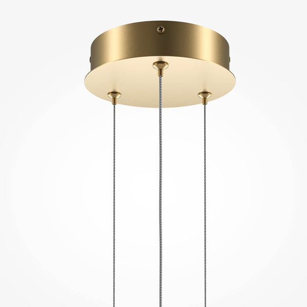Metalowa lampa wisząca Halo MOD247PL-L49BSK LED 40W 4000K pierścień mosiądz