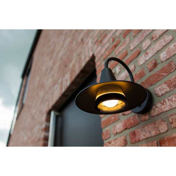Tarasowa lampa ścienna SWAN 5213901012 kapuelusz metalowy czarny