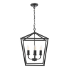 Łańcuchowa wisząca lampa Fionn FIO0422 metalowa vintage czarna