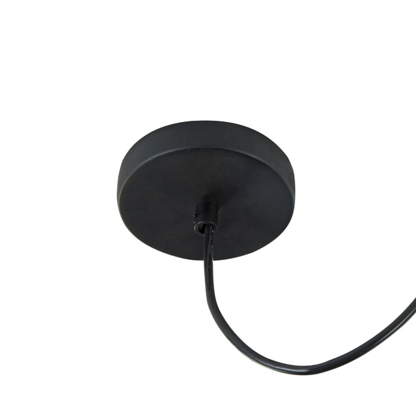 Lampa wisząca loft do salonu szara z abażurem Broni OUTLET