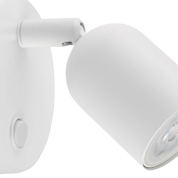 Lampa ścienna reflektorowa Top 4411 TK Lighting regulowana metalowa biała