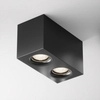 Sufitowa lampa Slim C013CL-02B Maytoni prostokąt do gabinetu czarna