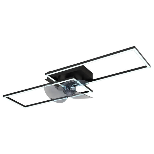 Lampowentylator sufitowy Tatjana 67243-30BF LED 38W CCT ściemnialny czarny