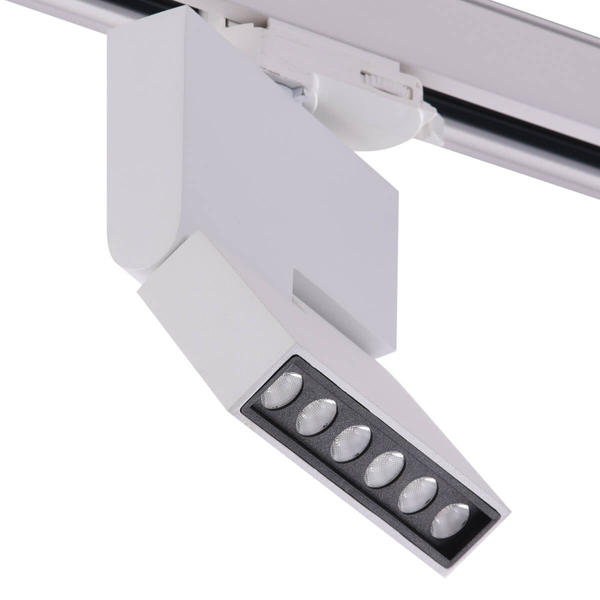 Biała lampa Leon AZ3490 LED 12W regulowana do 3-fazowego systemu szynowego