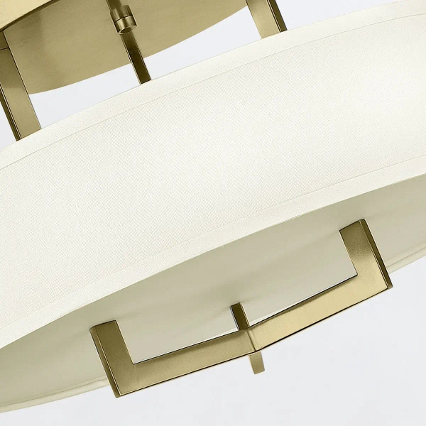 Sufitowa lampa do salonu Hampton HK-HAMPTON-SF-BB okrągła mosiądz