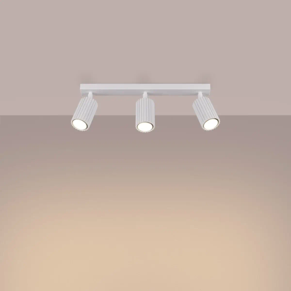 Potrójna lampa sufitowa KARBON SL.1543 regulowane tuby białe