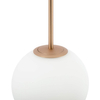 Lampa wisząca do sypialni Basic Form MOD321PL-01G3 kula biała złota
