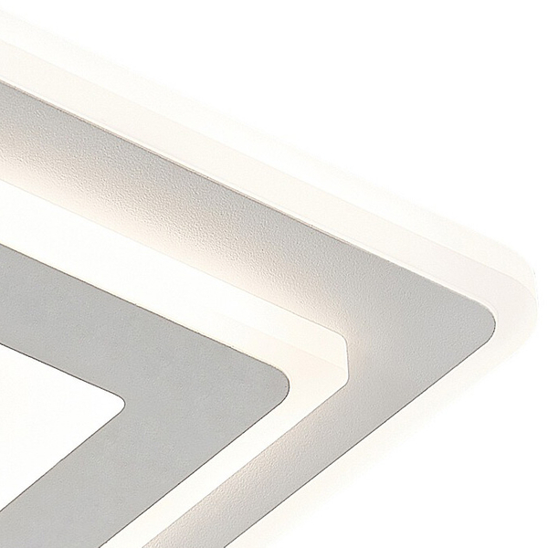 Biały plafon Taneli 6960 kwadratowa lampa LED 12W 3000K-6000K do biura