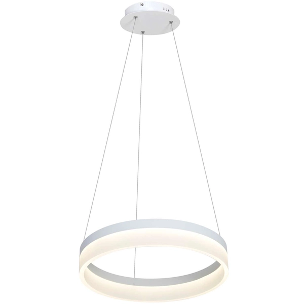 LAMPA wisząca RING ML405 Milagro okrągła OPRAWA zwis LED 24W 4000K pierścień circle ring biały alvendre