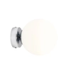 Kulisty kinkiet szklany Ball 1076C4_S Aldex lampa do pokoju biała chrom