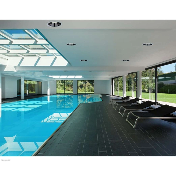 Wpust LAMPA sufitowa KEA 8768 Nowodvorski metalowa OPRAWA łazienkowa LED 40W 3000K okrągła IP44 biała