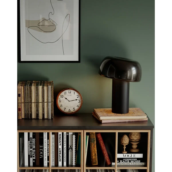 Stołowa lampka do salonu Lean on me 4024530-4001 grzyb czarny