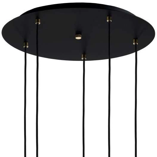 Lofrowa LAMPA wisząca LONGIS 10878505 Kaspa szklana OPRAWA skandynawski ZWIS kaskada złota przezroczysta czarna