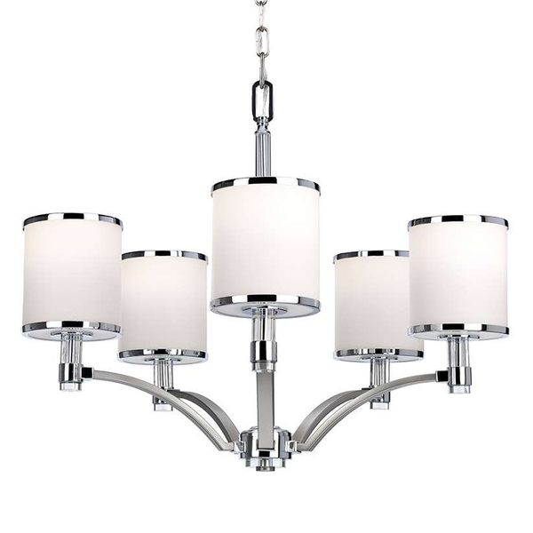 LAMPA wisząca PROSPECT PARK FE-PROSPECT-PARK5 Elstead FEISS metalowa OPRAWA zwis żyrandol chrom nikiel satynowy