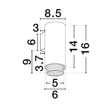 Reflektor ścienny do salonu TORVILA LE45617 czarny złoty